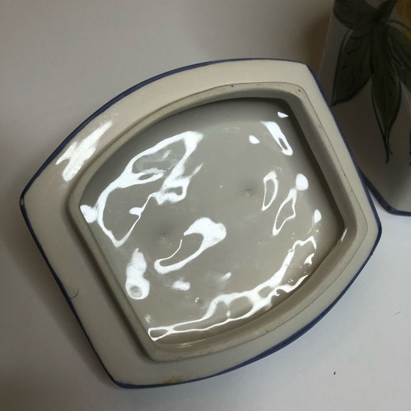 Casafina Hand-Painted & Numbered Floral Covered Small Cannister - Picture 9 of 10